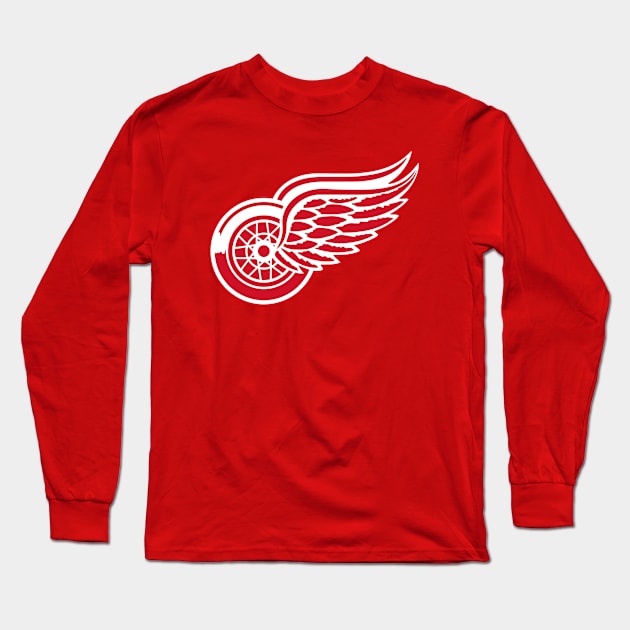 Detroit Red Wings Long Sleeve T-Shirt by Lesleyred